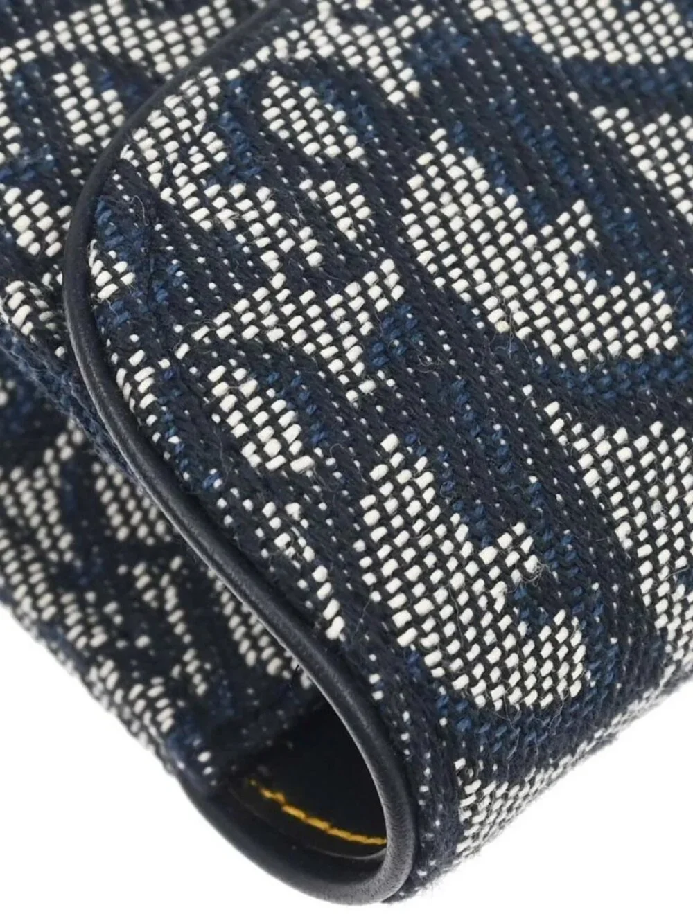 Christian Dior Navy Canvas Trotter Saddle Belt Pouch 07LU0024
